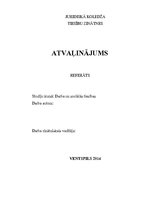 Referāts 'Atvaļinājums', 1.