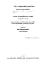 Konspekts 'Ekonomiskās situācijas raksturotāji. Pamatproblēmas makroekonomikā', 1.