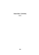 Referāts 'Personības attīstība', 1.