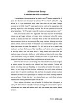 Eseja 'A Discursive Essay', 1.