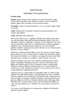 Konspekts 'Andra Rušmane "Aleksandrs. Dzīves grāmatzīme"', 1.