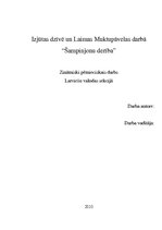 Referāts 'Izjūtas dzīvē un Laimas Muktupāvelas romānā "Šampinjonu derība"', 1.