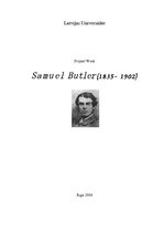 Referāts 'Samuel Butler (1835-1902)', 1.