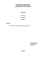 Eseja 'Džordžs Orvels "Dzīvnieku ferma"', 1.
