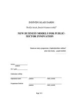 Konspekts 'Jaunie biznesa modeļi', 1.