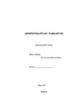 Referāts 'Administratīvās tiesības - studiju darbs', 1.
