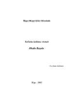 Referāts 'Jēkabs Kazāks', 1.