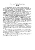 Konspekts '"New Moon" by Stephanie Meyer', 2.