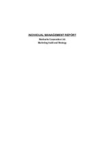 Referāts 'Individual Management Report. Starbucks Corporation Ltd. Marketing Audit and Str', 1.