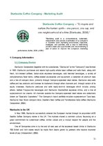 Referāts 'Individual Management Report. Starbucks Corporation Ltd. Marketing Audit and Str', 21.