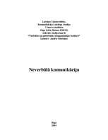 Referāts 'Neverbālā komunikācija', 1.