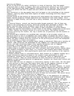 Eseja 'An Analysis of Learning and Memory', 1.