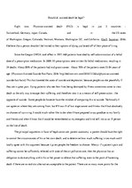 Eseja 'Should Dr.Assisted Death Be Legal?', 1.