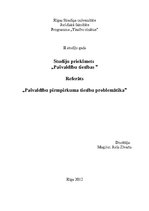 Referāts 'Pašvaldību pirmpirkuma tiesību problemātika', 1.
