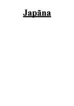 Referāts 'Japāna', 1.