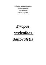 Referāts 'Eiropas Savienības (ES) dalībvalstis', 1.