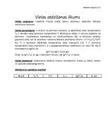 Konspekts 'Vielas atdzišanas likums', 1.