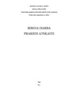 Prakses atskaite 'Biroja darba prakses atskaite', 1.