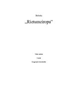 Referāts 'Rietumeiropa', 1.