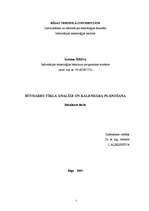 Diplomdarbs 'Būvdarbu tīkla analīze un kalendāra plānošana', 1.