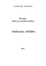 Referāts 'Darbinieka atbildība', 1.