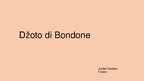 Prezentācija 'Džoto di Bonde', 1.
