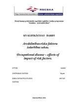 Diplomdarbs 'Arodslimības - riska faktoru iedarbības sekas', 1.