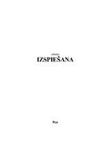 Referāts 'Izspiešana', 1.