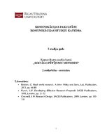 Konspekts 'Kopsavilkums sociālajās pētījuma metodēs par veiksmīga pētījuma realizēšanu', 1.