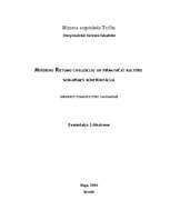 Referāts 'Mūsdienu Rietumu civilizāciju un pirmatnējo kultūru saskarsmes konfrontācija', 1.