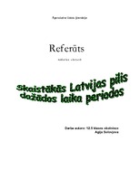 Referāts 'Skaistākās Latvijas pilis dažādos laika periodos', 1.