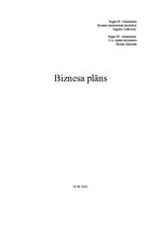 Biznesa plāns 'Biznesa plāns', 1.