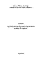 Referāts 'Ceļu policijas darba organizācija ceļu satiksmes drošības garantēšana', 1.