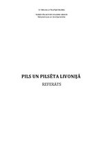 Referāts 'Pils un pilsēta Livonijā', 1.