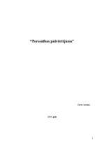 Referāts 'Personības pašvērtējums', 1.