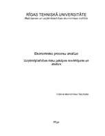 Referāts 'Uzņēmējdarbības risku pakāpes novērtējums un analīze', 1.