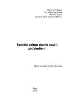 Referāts 'Durvju attīstība', 1.