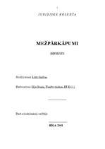 Referāts 'Pārkāpumi mežsaimniecībā', 1.