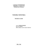 Referāts 'Veselības ministrija', 1.