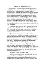 Eseja 'Pasaka par gramatisko centru', 1.