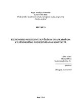 Referāts 'Ekonomisko noziegumu novēršana un apkarošana cilvēkdrošības nodrošināšanas konte', 1.