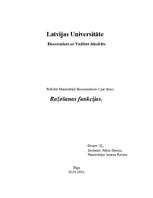 Referāts 'Ražošanas funkcijas', 1.