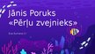Prezentācija 'Jānis Poruks «Pērļu zvejnieks»', 1.