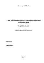 Diplomdarbs 'Valdes locekļa atbildības tiesiskie pamati un tās noteikšanas problēmjautājumi', 1.