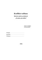 Referāts 'Konfliktu vadīšana', 1.