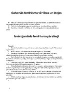Konspekts 'Feminisms', 4.