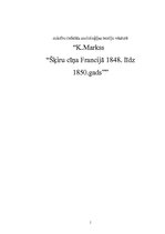 Referāts 'K.Markss "Šķiru cīņa Francijā no 1848. līdz 1850.gadam"', 1.
