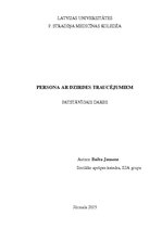 Konspekts 'Persona ar dzirdes traucējumiem', 1.