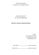 Konspekts 'Betona projektēšana', 1.