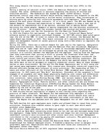 Eseja 'Highlights of the Labor Movement', 1.